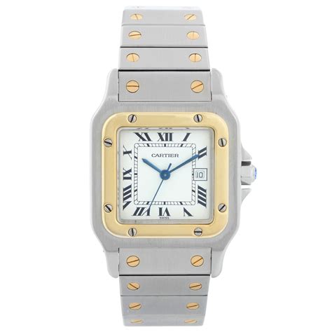 montre santos cartier|cartier santos galbee men's watch.